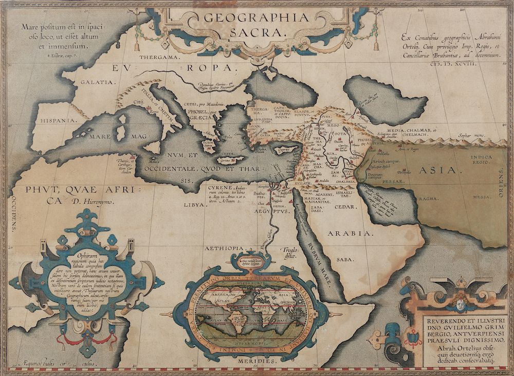 Appraisal: ORTELIUS Abraham - Geographia Sacra Antwerp ca or later ORTELIUS