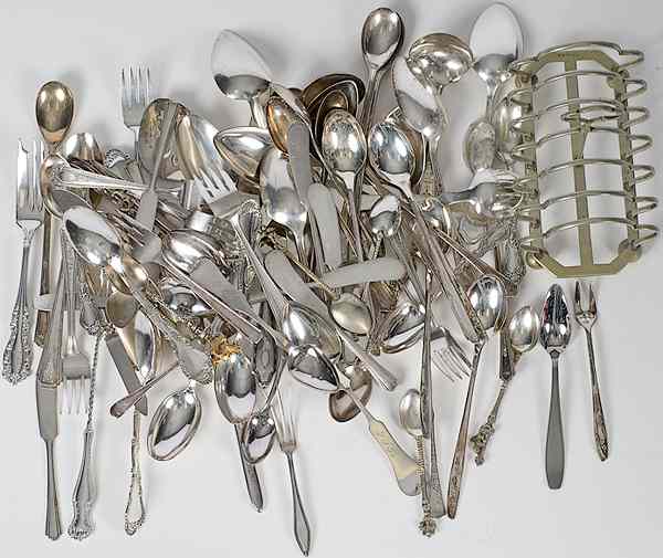 Appraisal: Silver Plated Flatware American an assembled group of pieces of