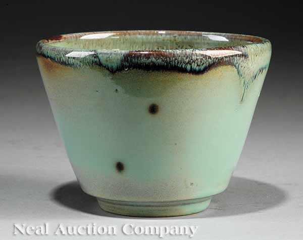 Appraisal: A Newcomb Guild Lichen Ware Pot c - decorated by