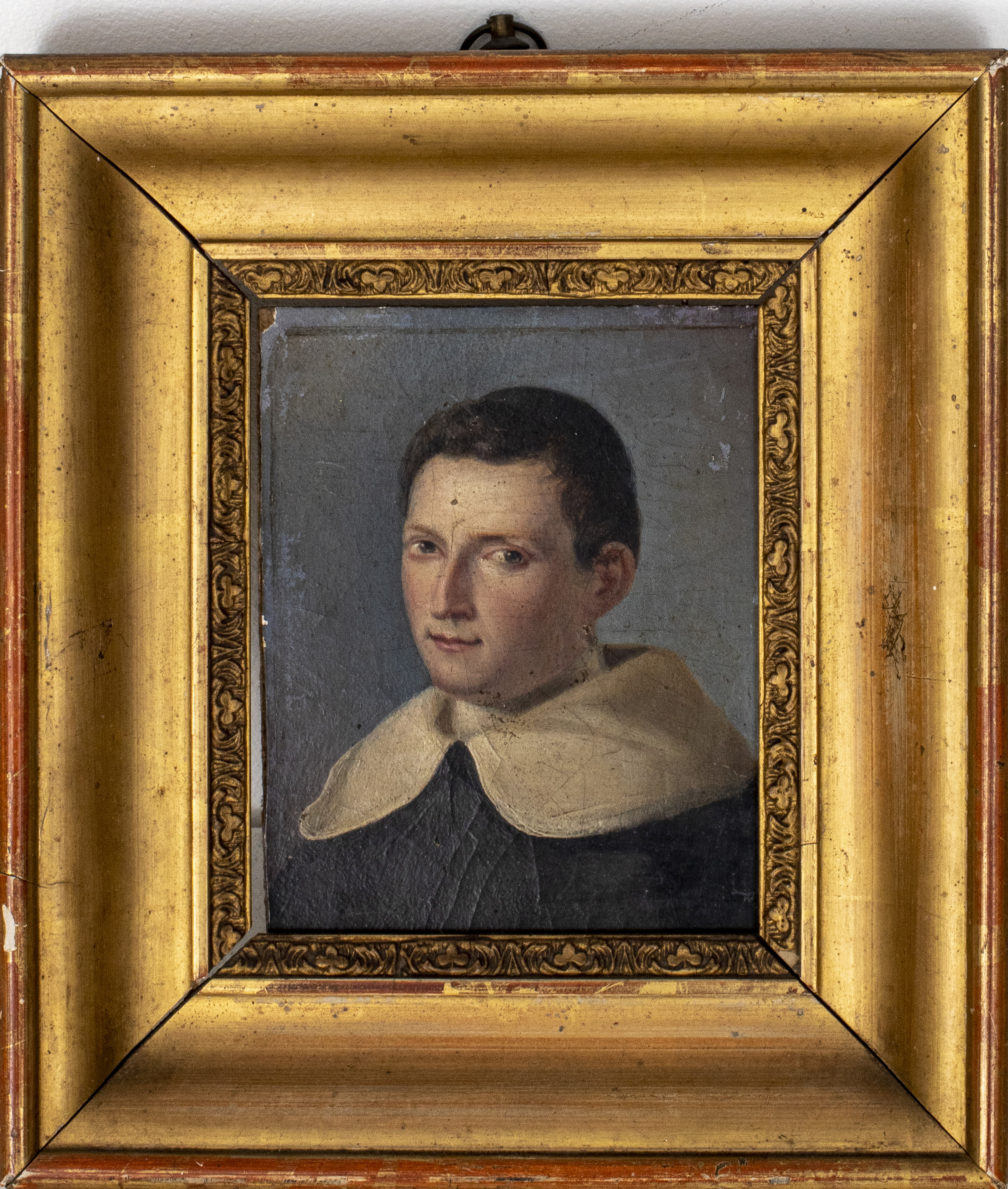 Appraisal: CONTINENTAL SCHOOL PORTRAIT OF A YOUNG MAN OIL Continental School