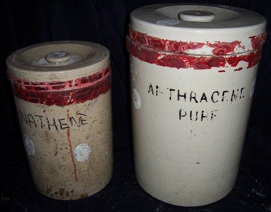 Appraisal: A large stoneware jar of cylindrical form with circular lid