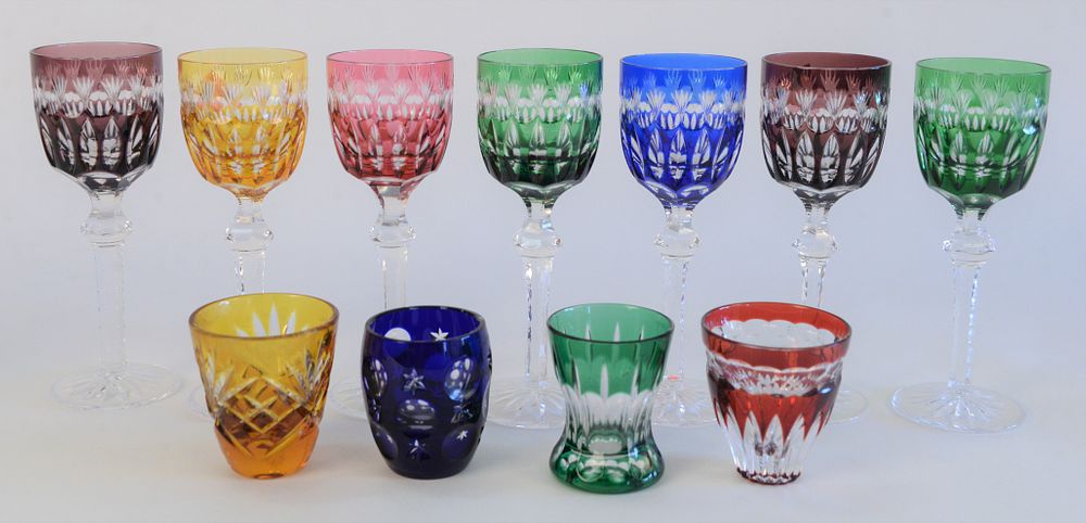 Appraisal: Group of Eleven Faberge Glasses to include Faberge Odessa colored