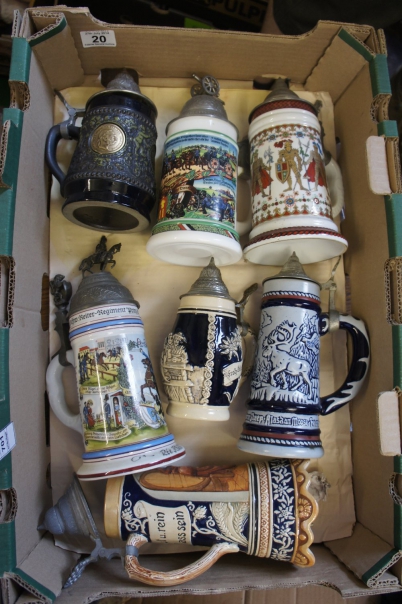 Appraisal: A collection of Large German Beer Steins