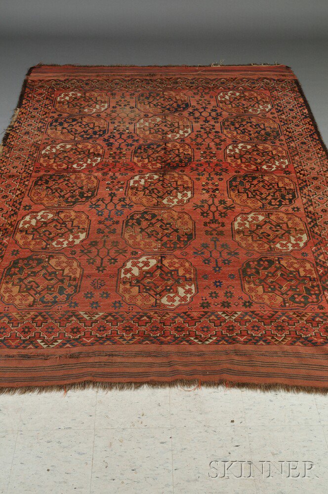 Appraisal: Ersari Main Carpet West Turkestan second half th century areas