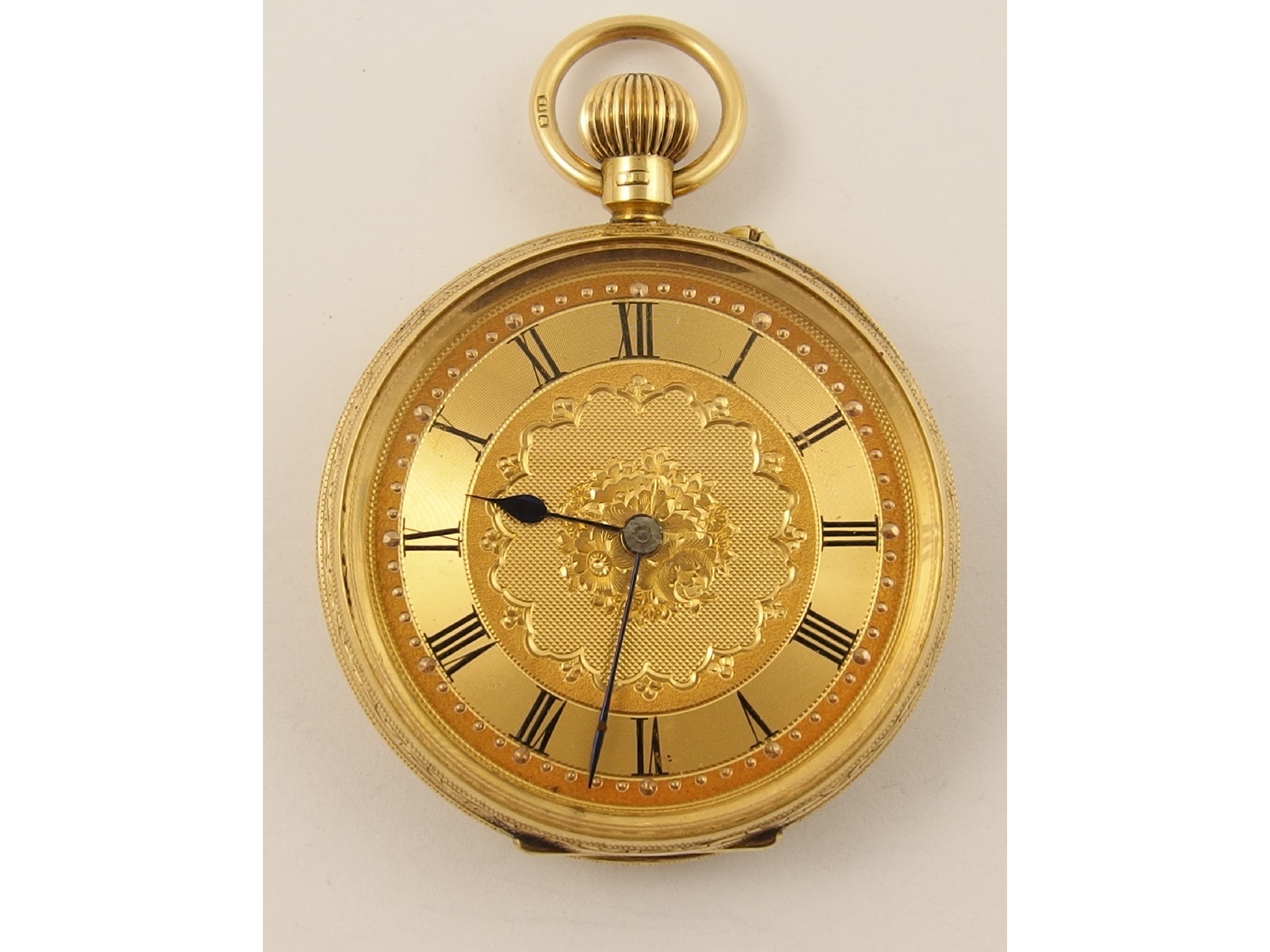 Appraisal: An ct open faced pocket watch weight including mechanism gms