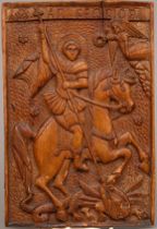 Appraisal: St George Plaque Greek circa Early Mid- th Century Plaque