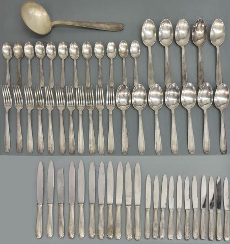 Appraisal: lot of French Art Deco silver plate flatware including knives