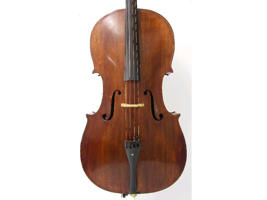 Appraisal: Good English violoncello labelled Rushworth Dreaper Ltd Islington - Liverpool