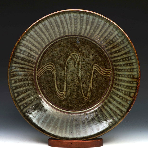 Appraisal: Michael Cardew British - Charger Wenford Bridgecombed decorationimpressed potter's and