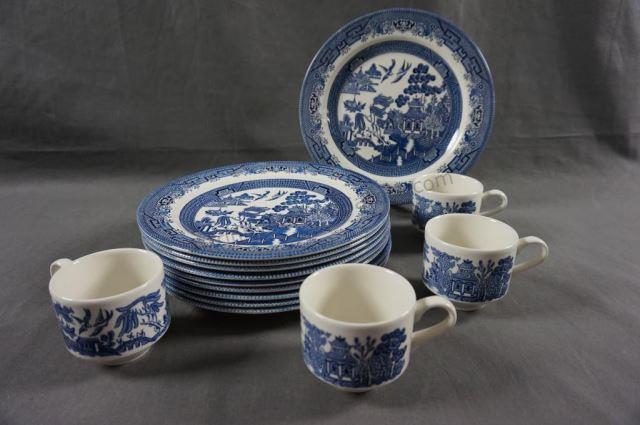 Appraisal: Includes - Dinner Plates and - Cups Produced by Churchill