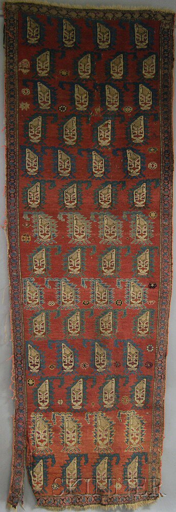 Appraisal: Northwest Persian Long Rug late th early th century reduced