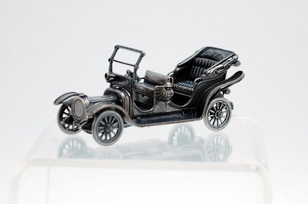 Appraisal: Silver miniature Franklin Mint sterling car Delauney-Bellville Weight approximately troy