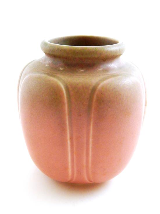 Appraisal: Rookwood pottery vase No circa mauve and a light sage