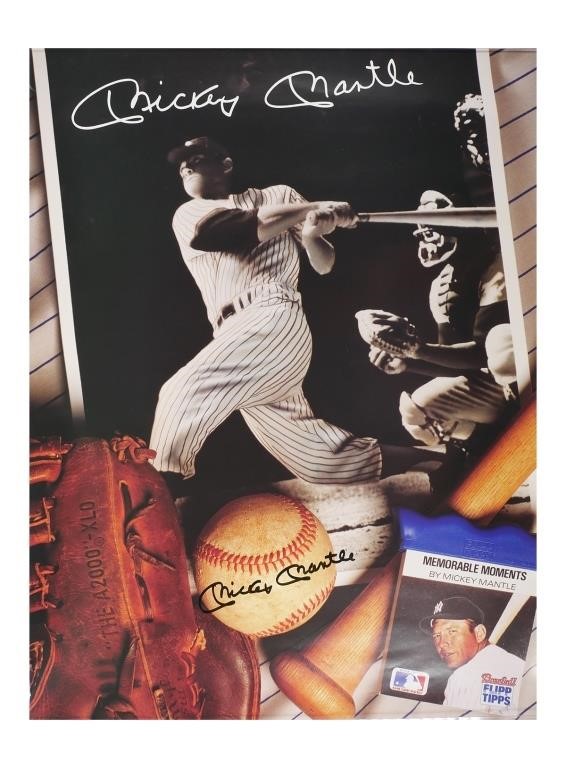 Appraisal: Flipp Tipps poster autographed by Hall of Fame baseball player