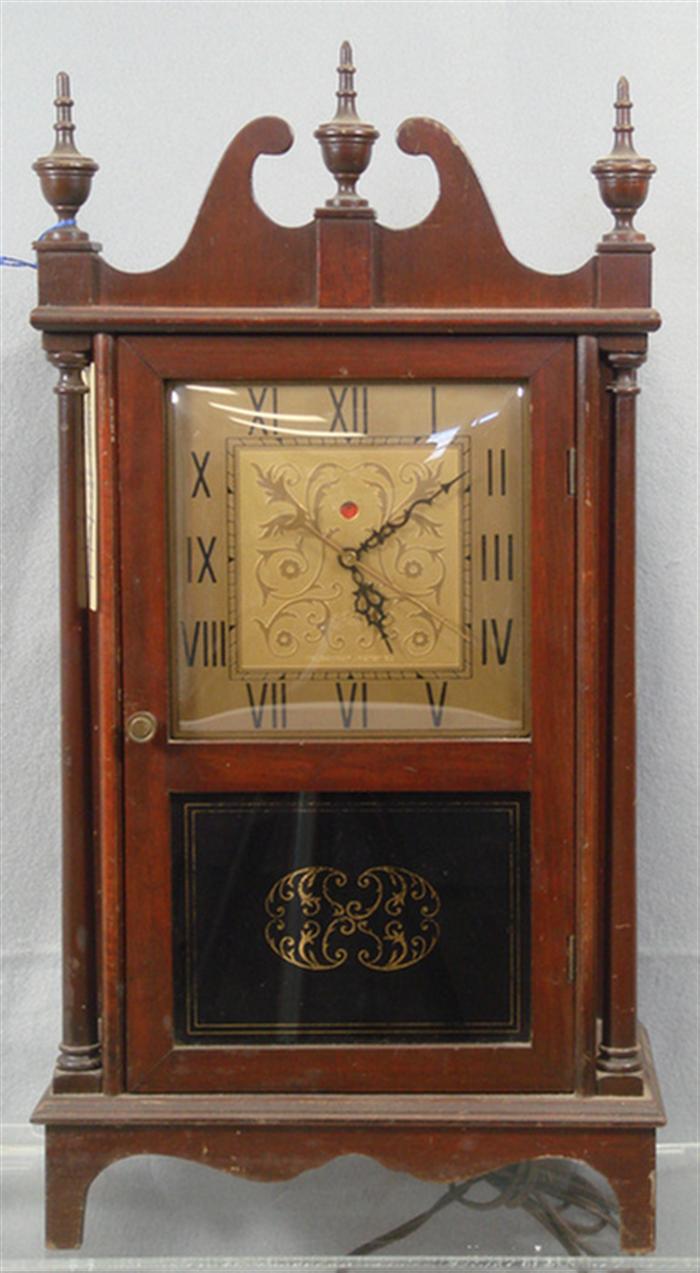 Appraisal: Nutone Telechron electric pillar scroll mantle clock h Estimate -