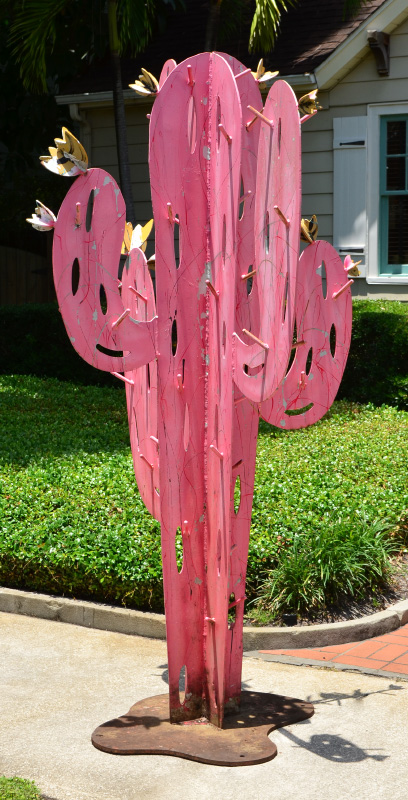 Appraisal: PRESCOTT Frederick American th st Century Welded metal Saguaro Cactus