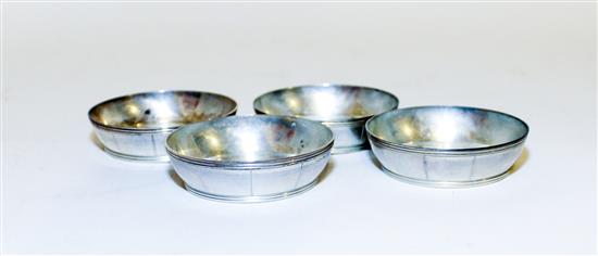 Appraisal: Sale Lot A Set of Four American Silver Butter Dishes