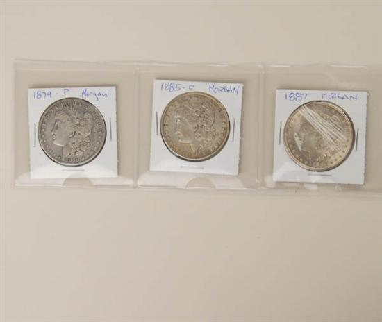 Appraisal: Morgan Silver Dollars -P -O -P