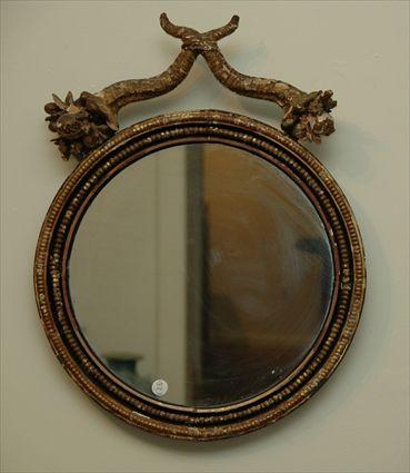 Appraisal: Regency Painted and Parcel-Gilt Mirror