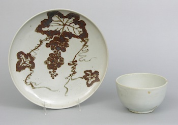 Appraisal: A Korean Lustre Plate with Bowl ca late th Early