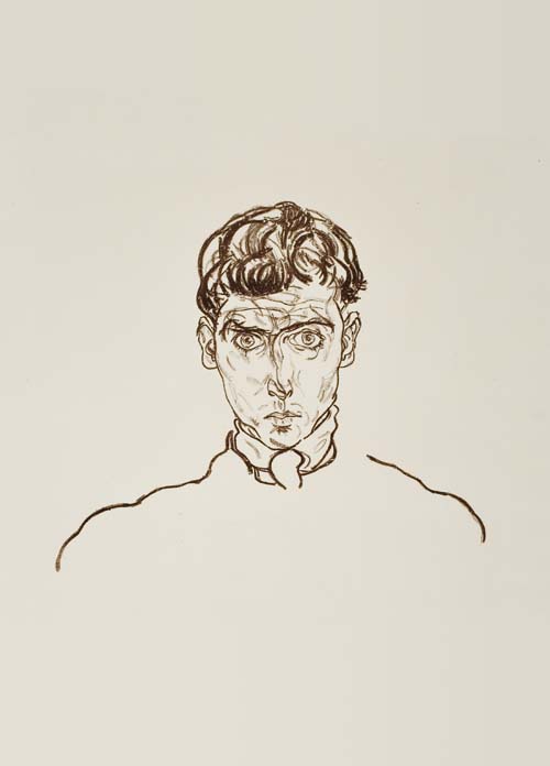 Appraisal: EGON SCHIELE Bildnis Paris von G tersloh Lithograph printed in