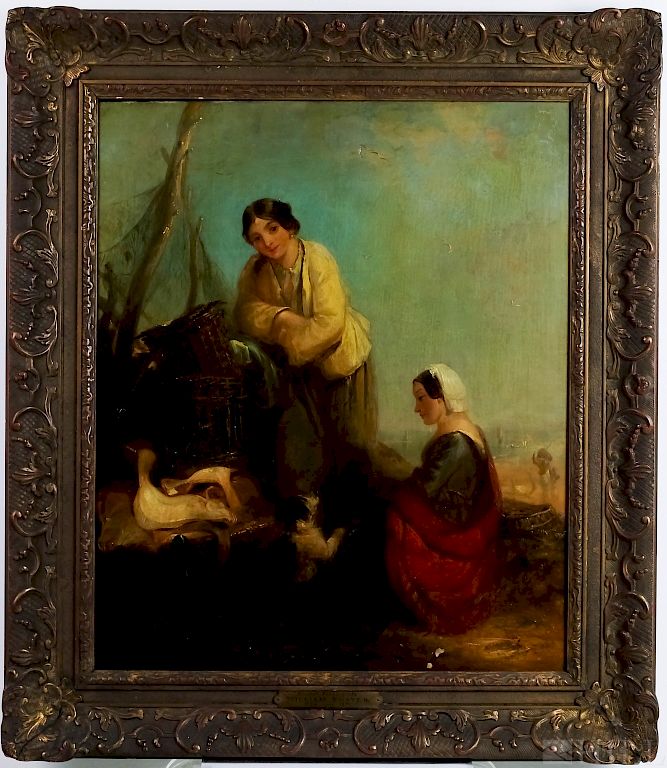 Appraisal: William Shayer - English Portrait Painting William Shayer attributed British