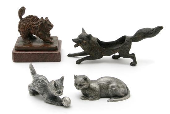 Appraisal: An American Bronze Figure of a Cat having Gorham Foundry