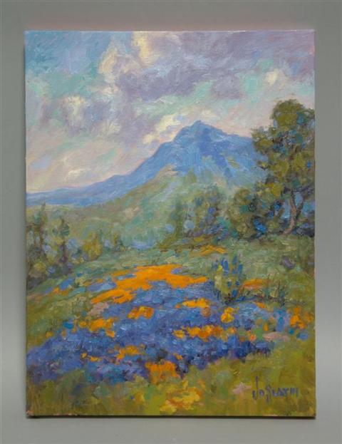 Appraisal: JAMES DUDLEY SLAY III AMERICAN - MOUNTAIN LANDSCAPE Oil on