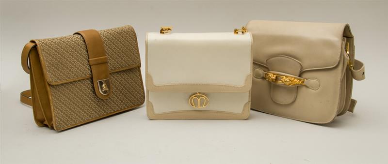 Appraisal: Two Cross Handbags Together with a white leather bag White