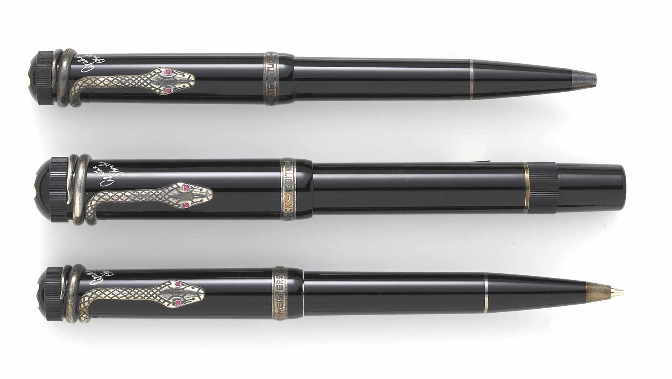 Appraisal: MONTBLANC Agatha Christie Limited Edition Fountain Pen Ballpoint and Mechanical