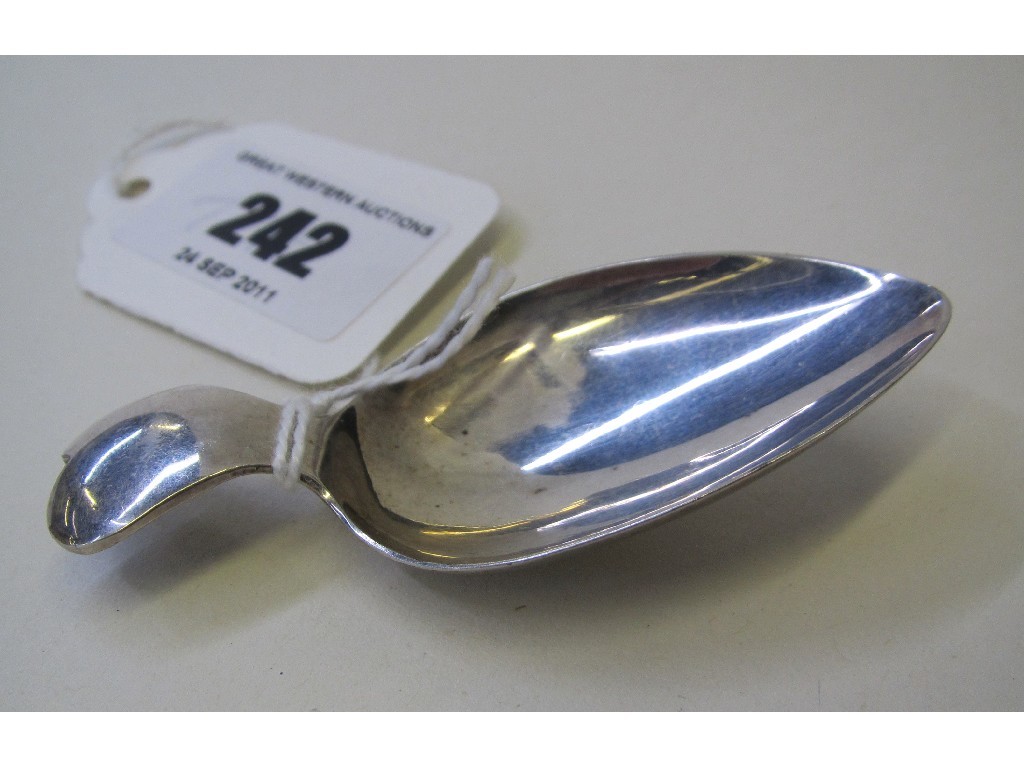 Appraisal: White metal caddy spoon