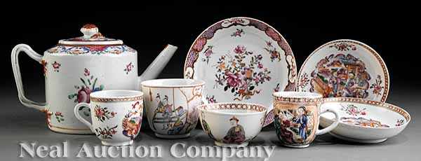 Appraisal: A Group of Chinese Export Famille Rose Porcelain Table Articles