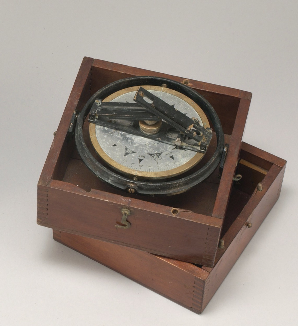 Appraisal: CASED MARINE TRANSIT th CenturyBy Marine Compass Co Pembroke MA