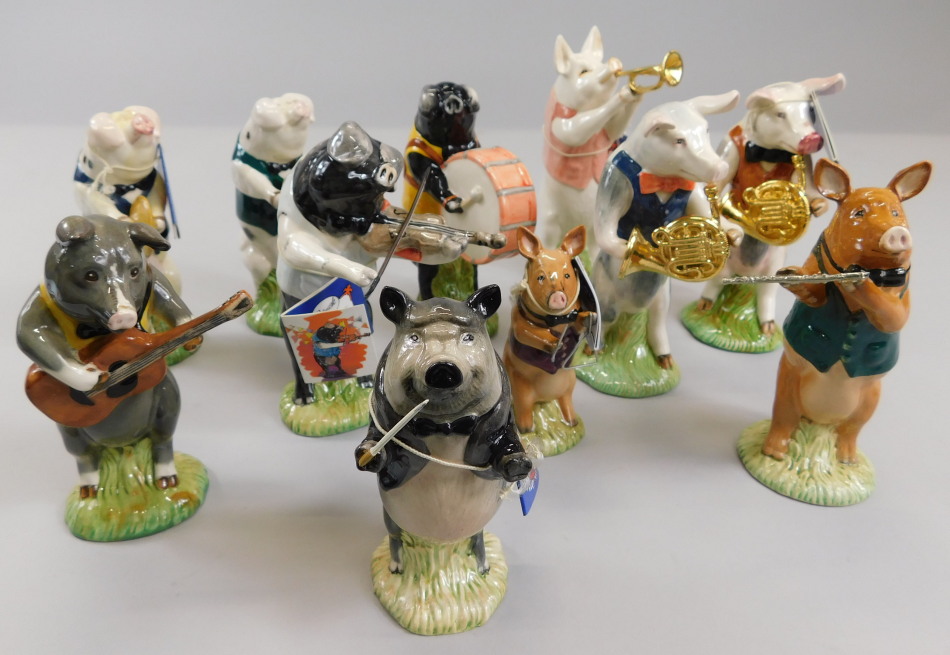 Appraisal: A Beswick pig band to include PP James playing triangle