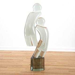 Appraisal: Loredano Rosin glass sculpture Loredano Rosin glass sculpture Lordedano Rosin