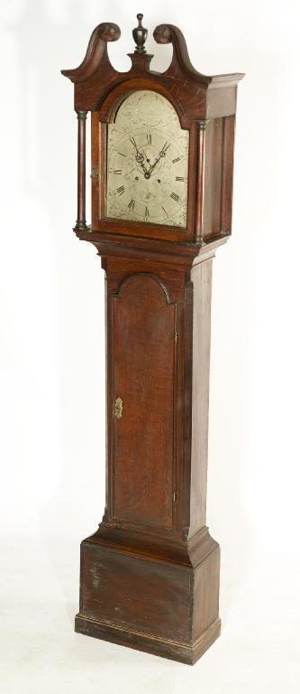 Appraisal: JOSEPH WOOD SCARBOROUGH A LATE th CENTURY OAK LONGCASE CLOCK