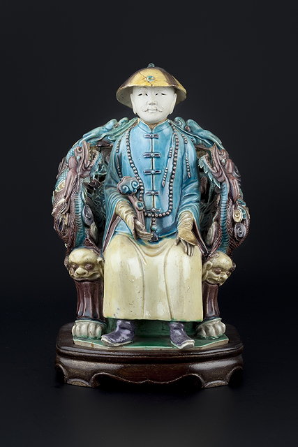 Appraisal: A Chinese biscuit porcelain figure of a Princecirca the Prince