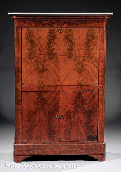 Appraisal: An American Classical Mahogany Inlaid Rosewood and Satinwood S cr