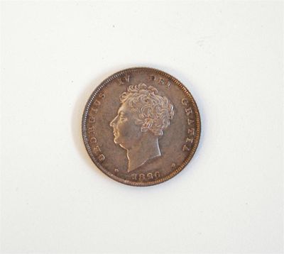 Appraisal: George IV - Shilling bare head S Extremely fine or