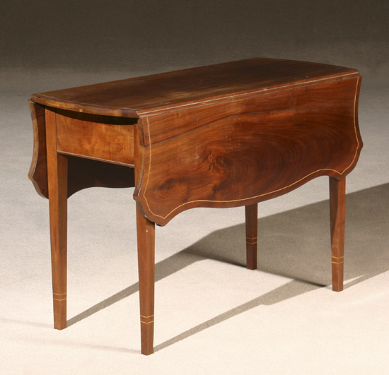 Appraisal: Federal Style Satinwood Inlaid Mahogany Pembroke Table Last Quarter th