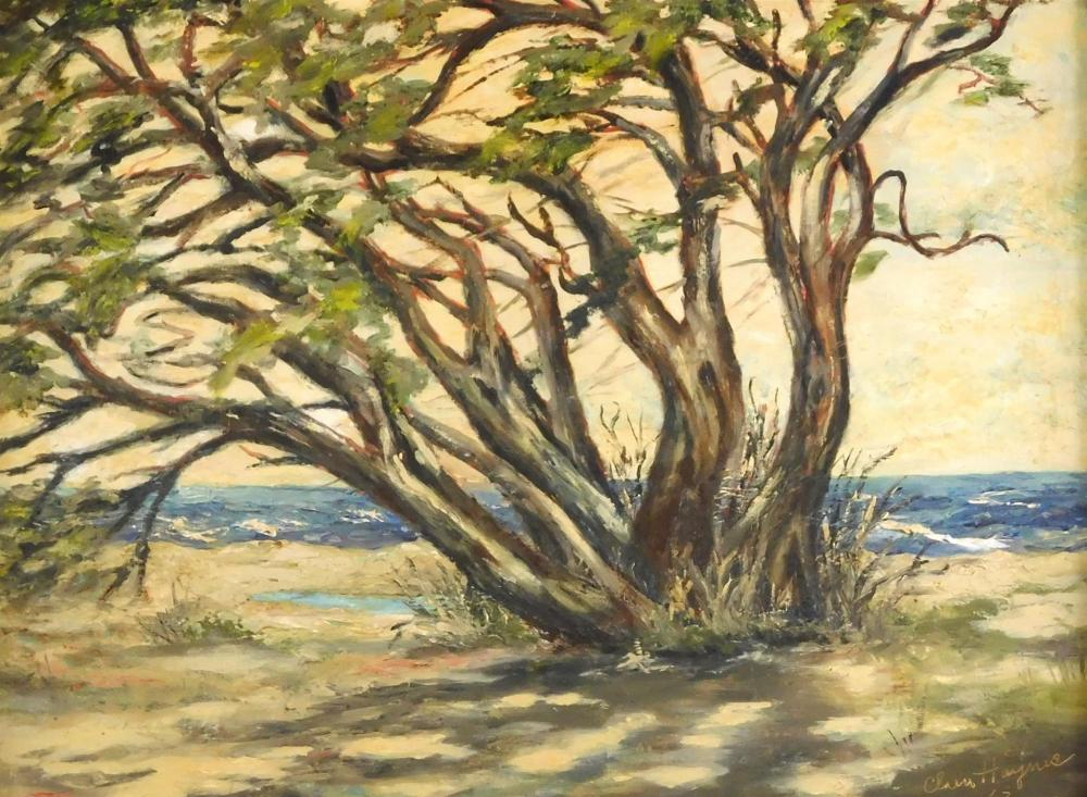 Appraisal: Clara Haynes American th C Beach Trees oil on masonite