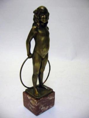 Appraisal: BY AND AFTER RUDOLF KAESBACH - An Art Deco bronze