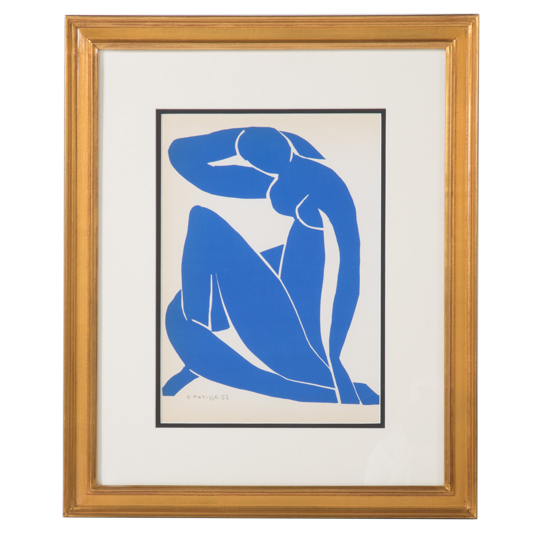 Appraisal: Henri Matisse Nu Bleu II color lithograph French - Color