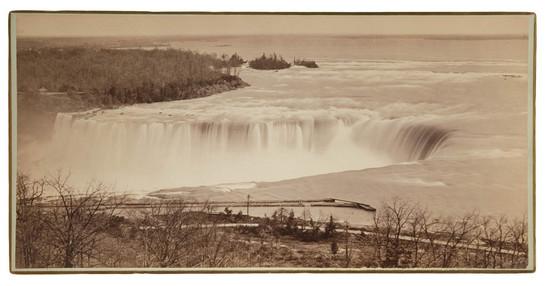 Appraisal: NIAGARA FALLS - BARKER George photographer Seven photographs of Niagara