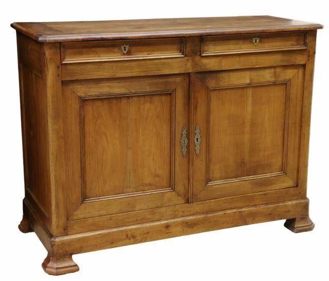 Appraisal: French Louis Philippe period fruitwood sideboard mid th c rectangular