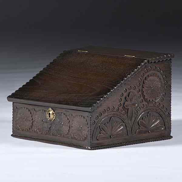 Appraisal: Bible Box Possibly English early th century A Bible box