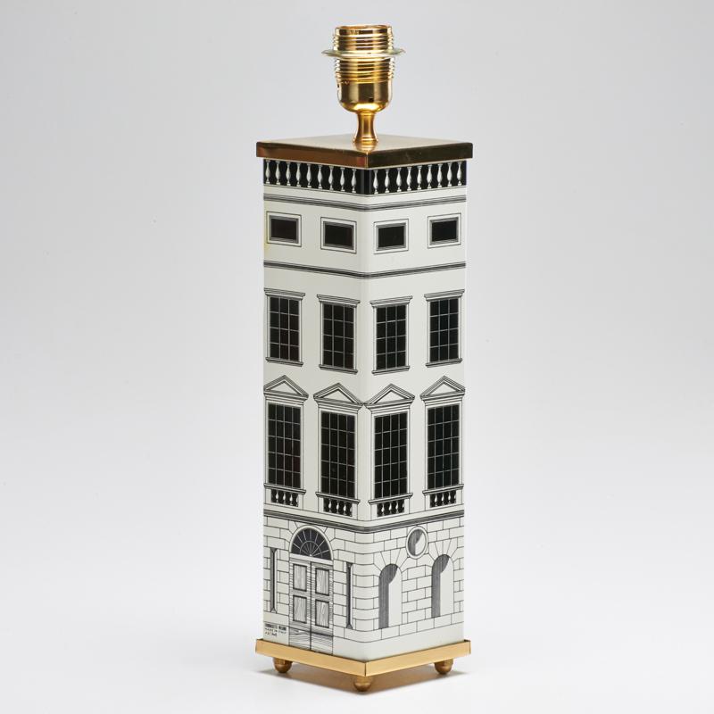 Appraisal: PIERO FORNASETTI FORNASETTI ATELIER Architectura table lamp Italy White metal