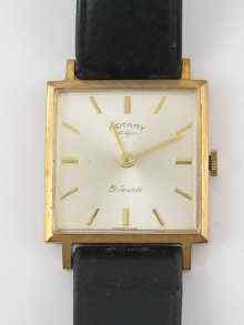 Appraisal: A ct gold gent's manual wrist watch by Rotary c