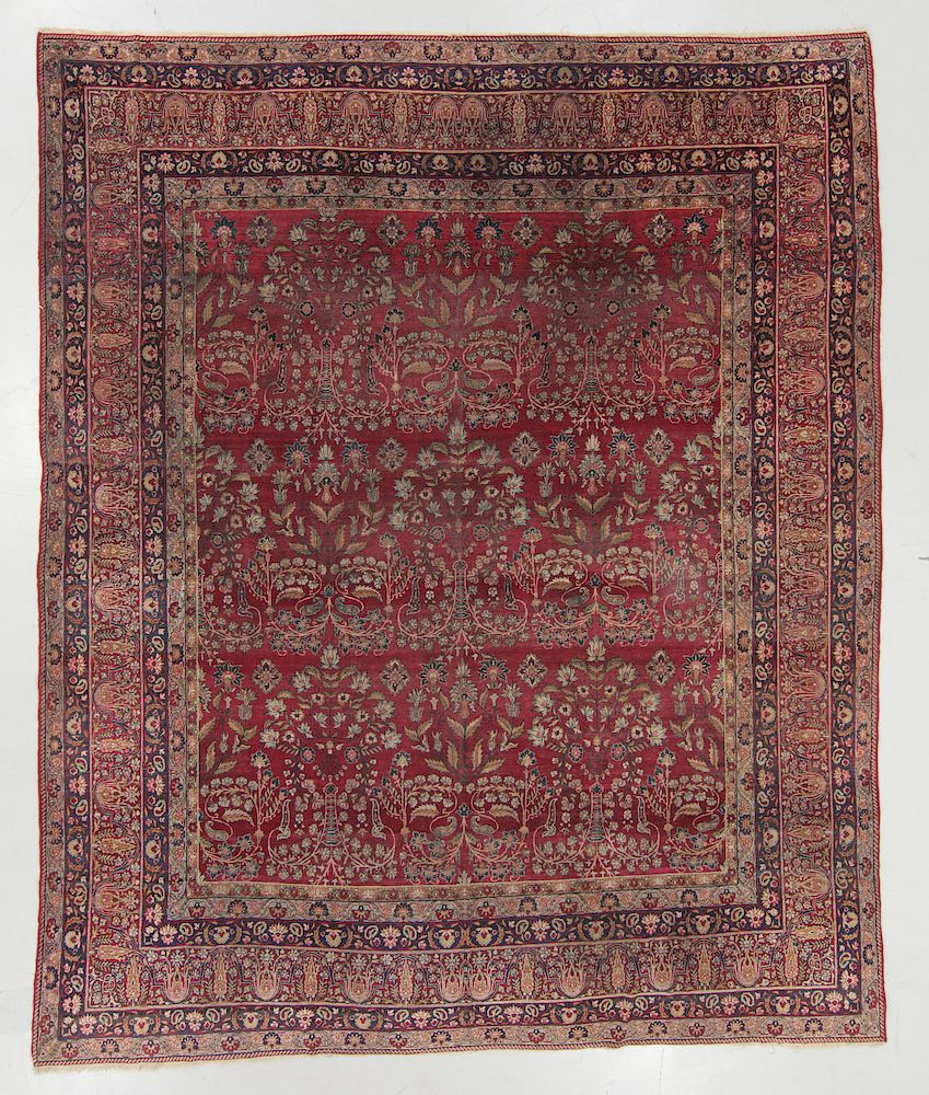 Appraisal: Antique Lavar Kerman Rug Persia ' '' x ' ''