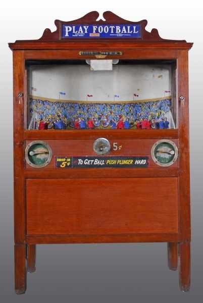 Appraisal: Play Football Coin-Operated Machine Description Chester-Pollard Amusement Co Inc One